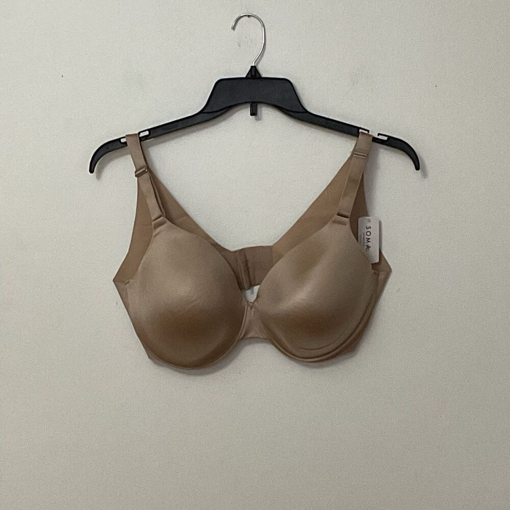 Soma Vanishing Back Full Coverage Warm Amber Tan Bra SIZE 38DDD BRAND NEW